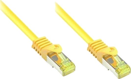 Rj45 Patchkabel Med Cat.7 Råkabel Og Låsebeskyttelse (Rns®) S/Ftp Pimf Halogenfri 600Mhz Ofc Gul 50M Good Connections® (8070R-500Y)