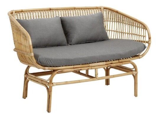 Nordal - Loungesofa m/grå puter - Natur Unoliving
