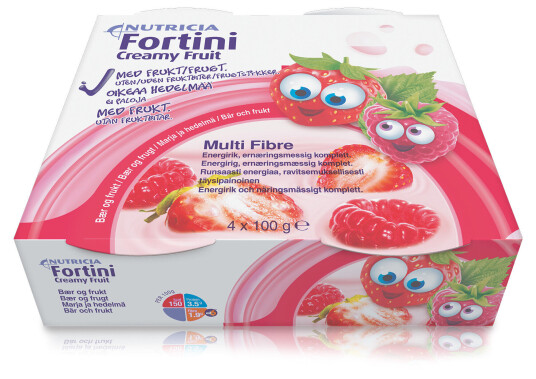 Fortini Creamy Fruit bær & frukt, 4x100 ml Fortini Creamy Fruit bær & frukt, 4x100 ml
