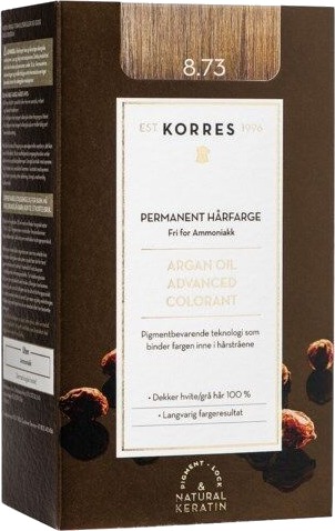 Korres Argan Oil Colorant 8.73 Golden Caramel