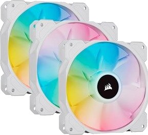 Corsair SP120 RGB ELITE 120 mm RGB-kabinettvifte Hvit 3-pk Corsair SP120 RGB ELITE 120 mm RGB-kabinettvifte Hvit 3-pk