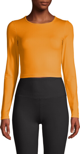 Casall Women's Crop Long Sleeve Gul 42 Woman