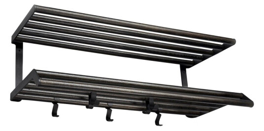 Essem Design Tamburin hattehylle 60 cm Svartbeiset eik-svart Essem Design Tamburin hattehylle 60 cm Svartbeiset eik-svart
