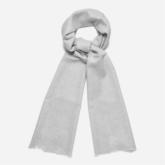 Johnstons of Elgin Scarf Wd446 Light Grey