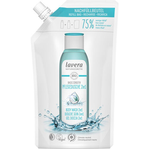 Lavera Refill Bag Basis Sensitiv Body Wash 2In1  500ml