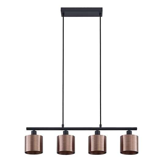 Lindby Joudy pendellampe, 4 lyskilder, mørk bronse Lindby Joudy pendellampe, 4 lyskilder, mørk bronse