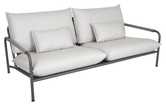 Brafab Lerberget 2,5-pers. Loungesofa m. puter, Grå Brafab Lerberget 2,5-pers. Loungesofa m. puter, Grå