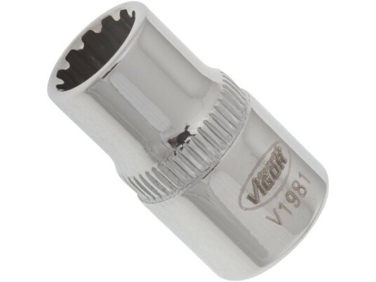 Vigor 1/4" Metrisk Pipenøkkelinnsats 8 mm - Håndverktøy