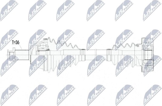 Drivaksel NTY NPW WW 069 Drivaksel NTY NPW WW 069