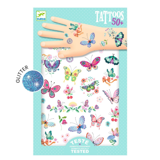 Djeco Tatoveringer Sommerfugler Djeco Tatoveringer Sommerfugler