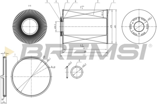 Drivstoffilter BREMSI FE0344