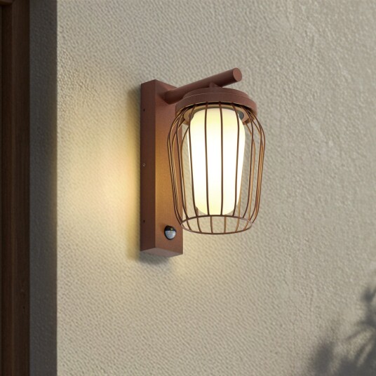 Utelampe Lucande Chandan dimmbar Brun / Rust Balkong Aluminium Moderne 16.5 30 Brun / Rust