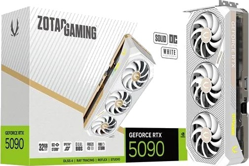 ZOTAC GeForce RTX 5090 Solid OC White 32GB ZT B50900Q 10P ZOTAC GeForce RTX 5090 Solid OC White 32GB ZT B50900Q 10P