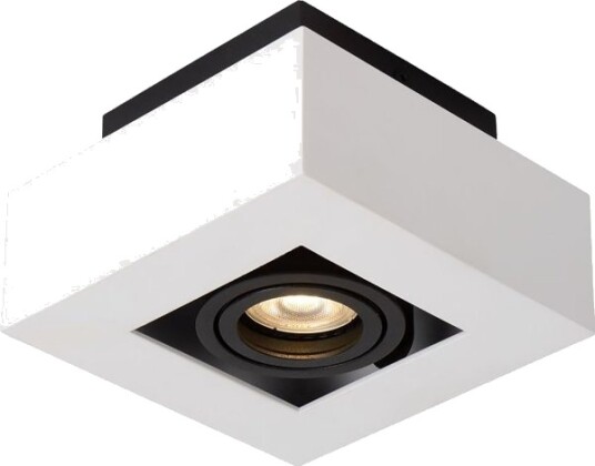 Italux Taklampe Overflate /Innfelt Kubbe Hvit Italux Casemiro It8001s1 Wh/Bk