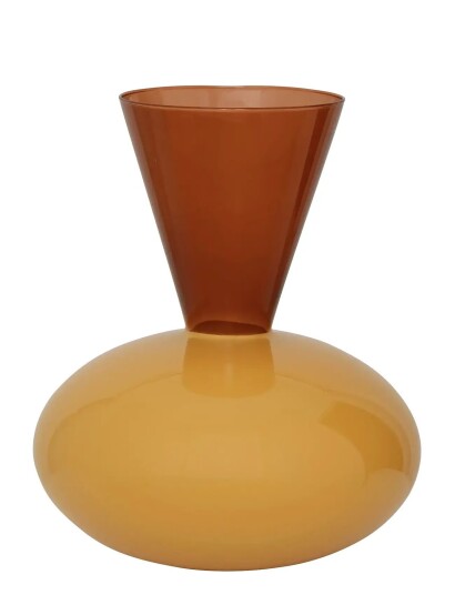 Urban Nature Culture Urban Nature Culture Vase Zinhle Golden Orange Orange Ø 27 CM
