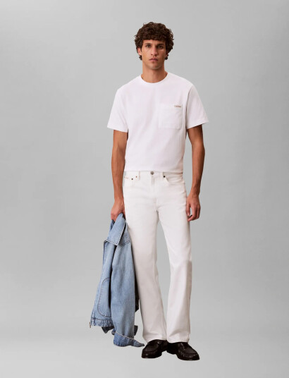 Calvin Klein Jeans Ss 20S Jersey Easy Coin Pocket T White L Calvin Klein Jeans Ss 20S Jersey Easy Coin Pocket T White L