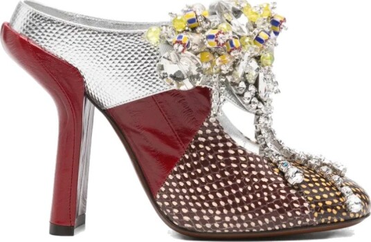 Dries Van Noten, Dame, Sko, Flerfarget, 38 1/2 EU,