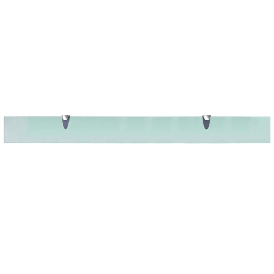 vidaXL Flytende hylle glass 100x10 cm 8 mm