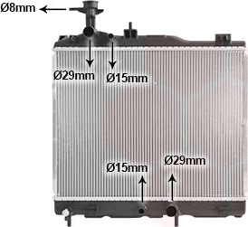 VAN WEZEL 32002264 Radiator, motorkjøling VAN WEZEL 32002264 Radiator, motorkjøling