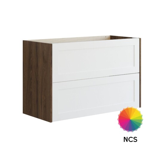Dansani Inzo Classic Ramme Servantskap 2 Skuff B60 120xh64xd44cm Brun Eik/ncs Farge / 100cm