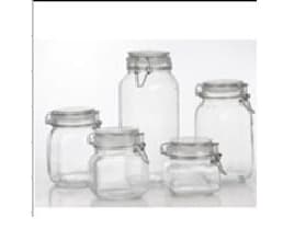 Domoletti Glass Jar In Square Shape 800Ml