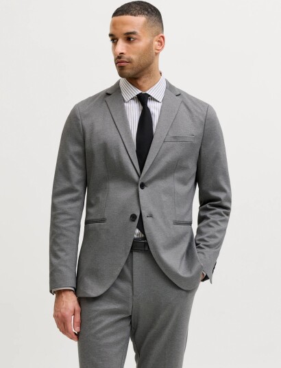 Jack & Jones Jprjaxon Jersey Blazer Noos   Grey   46
