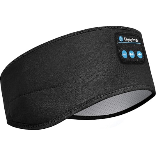 Søvnhodetelefoner Bluetooth sports pannebånd trådløse sportshodetelefoner med ultratynne HD stereo høyttalere Perfekt for trening jogging yoga ins