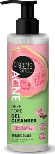 Organic Shop acne deep pore gel cleanser 200 ml