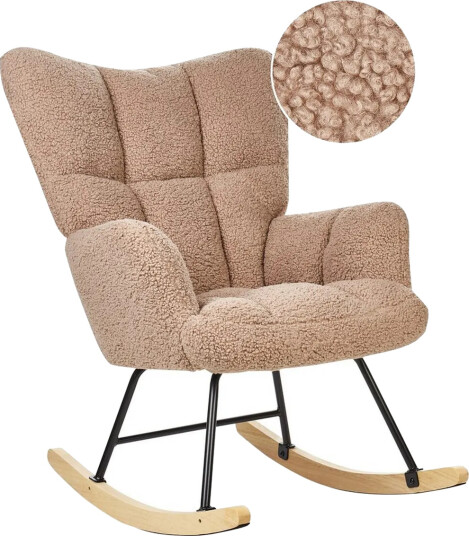 Gyngestol Oulu Sandbeige svart lyst tre Gyngestol Oulu Sandbeige svart lyst tre