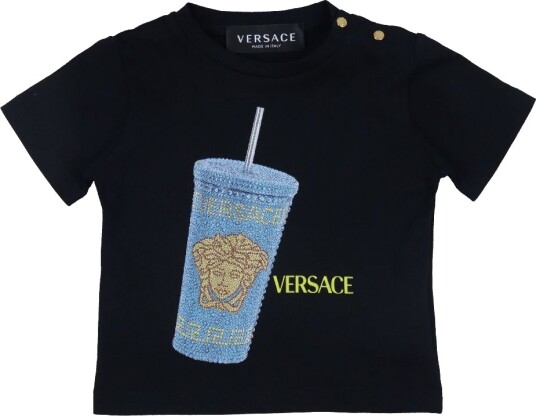 Versace T skjorte Svart m. Trykk Versace 9 12 md T skjorte 74 80