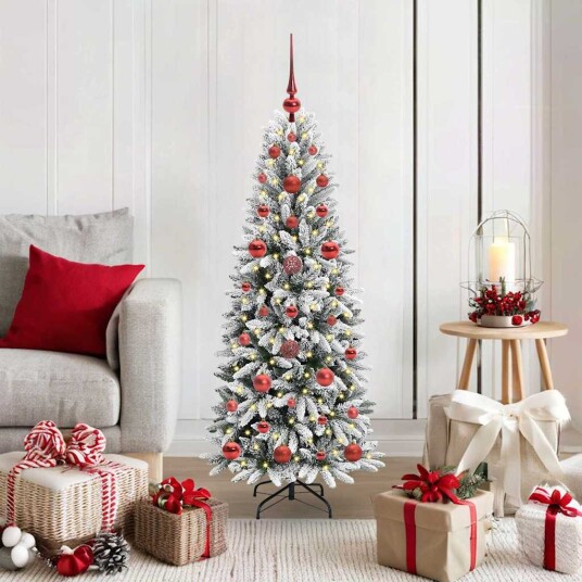 Kunstig juletre Hvit 53 x 53 x 120 cm PVC plast stål og PE