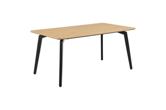 Other Brand Motona Spisegruppe 160 Cm + 4 Amrita Spisestuestoler   Svart/Beige