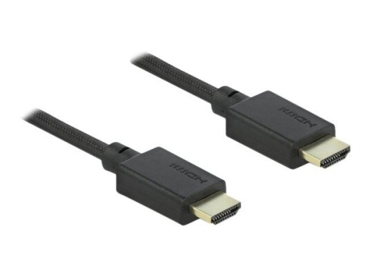 Delock HDMI-kabel 50 cm med Ethernet - 4K oppløsning