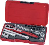 Teng tools pipenøkkelsett med 3/8" firkantfeste t3834 Teng tools pipenøkkelsett med 3/8" firkantfeste t3834