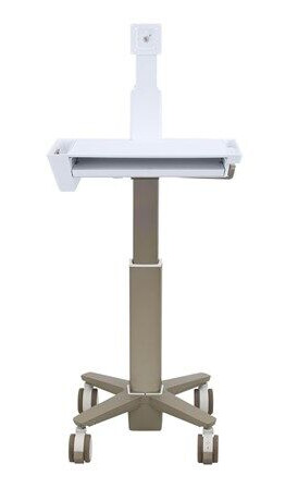 Ergotron Carefit Slim 2.0 - Vogn - Lett Bruk - For Alt-I-Ett / Lcd-Skjerm - Medisinsk - Aluminium, Kvalitetsplast, Sinkplettert Stål - Hvit, Varm Gråfarge - Skjermstørrelse: Inntil 27"