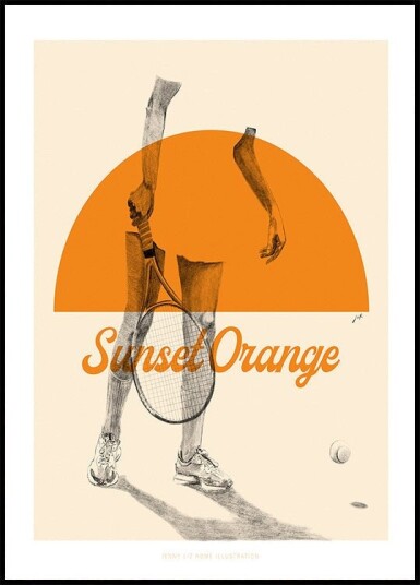 Sunset Orange Plakat / 50x70cm