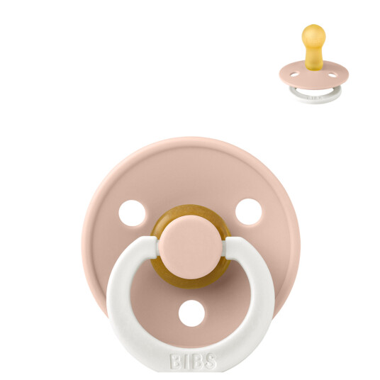 BIBS Colour round/natural rubber latex/GLOW – blush 1