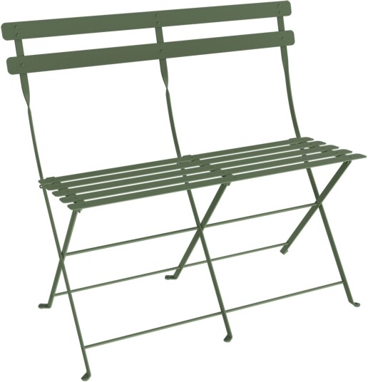 Fermob - Bistro 2-Seater Ottoman, Cactus - Utendørs Krakker Og Puffer - Grønn - Metall Fermob - Bistro 2-Seater Ottoman, Cactus - Utendørs Krakker Og Puffer - Grønn - Metall
