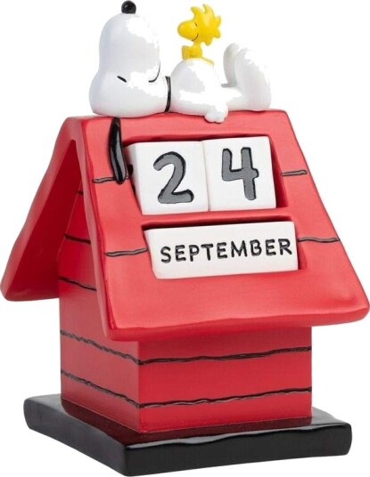 Northix Snoopy Doghouse 3D Evigvarende Kalender For Hjemmet Eller Kontoret