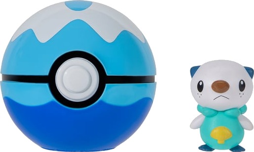 Pokémon Clip N Go Oshawott Set med Dive Ball - Lekefigur for Barn 4+
