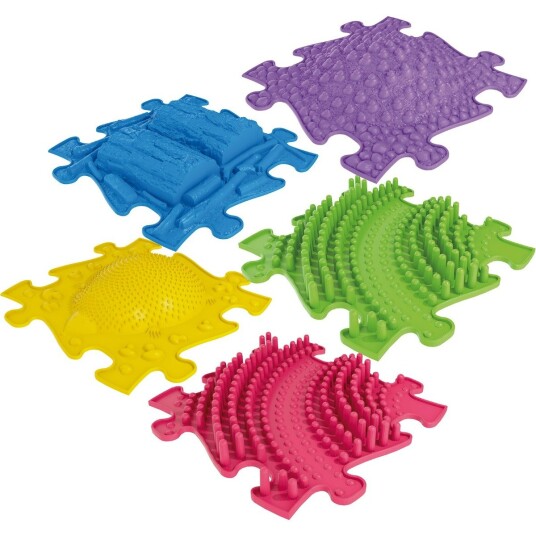 eduplay Taktilmatter Sett med 5 stk.