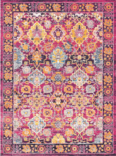 Wilton teppe Fernana rosa/multi Størrelse: 80 x 150 cm