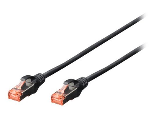 Digitus Professional Koblingskabel Rj-45 Hann Til Rj-45 Hann 1 M Sftp Pimf Cat 6 Ieee 802.3 Halogenfri Formstøpt Uten Hindringer Flertrådet Svart En Pakke 10