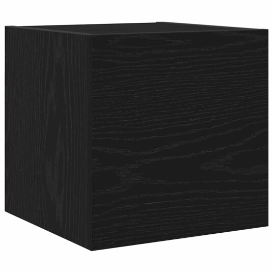  TV benksett 4 pcs Svart eik 60 x 30 x 30 cm Konstruert tre