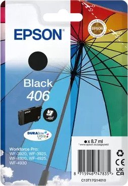 Epson Blekkpatron T406 Sort (8.7ml)