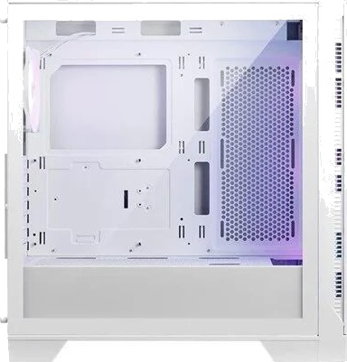 MSI Mag Forge 320R Midi Tower Kabinett Hvit med Herdet Glass