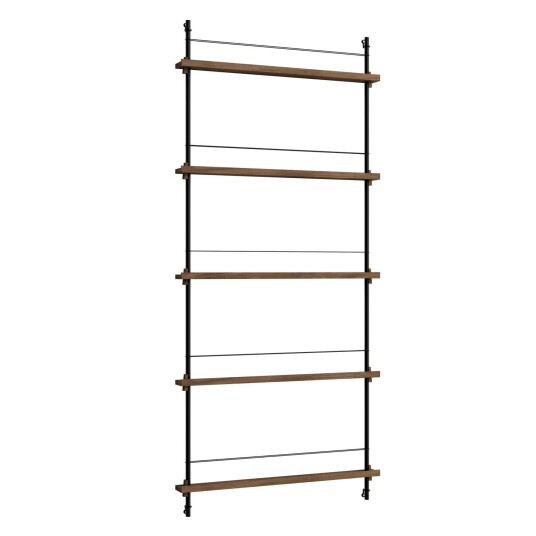 Moebe Magazine Hylle 85x188 cm Røkt Eik/Sort Moebe Magazine Hylle 85x188 cm Røkt Eik/Sort
