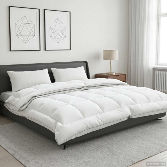 vidaXL Dyne TRIER 220x260cm 4 årstider 140+220GSM 100% australsk ull