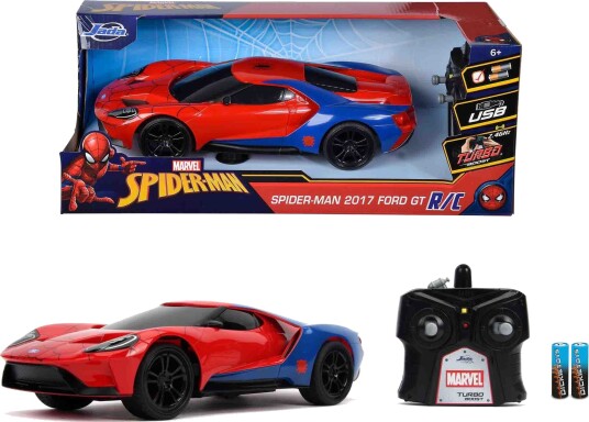 Jada Toys Marvel Radiostyrt Ford GT 1:16 i Rød med USB-lading