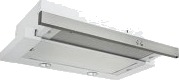 Silverline Zeus Teleskopisk Kjøkkenvifte 60 cm Rød med Uttrekk